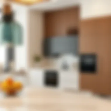 Contemporary Kitchen in Abu Hail Modern kitchen design in a villa