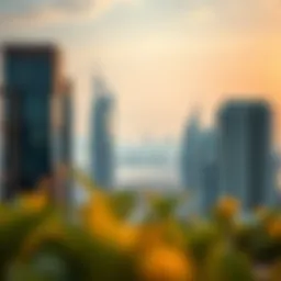 Stunning skyline view of Address Downtown Dubai