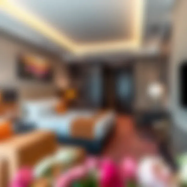 Cozy budget hotel room with modern amenities