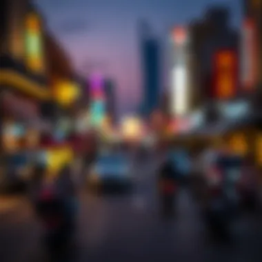 Visual depiction of Deira's nightlife and entertainment options