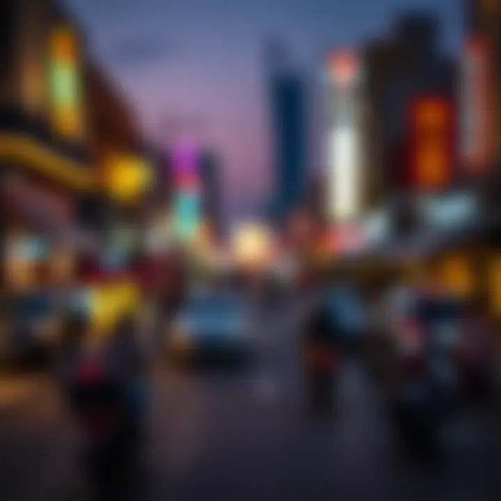 Visual depiction of Deira's nightlife and entertainment options