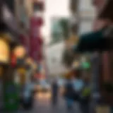 Vibrant street view of Deira showcasing local architecture