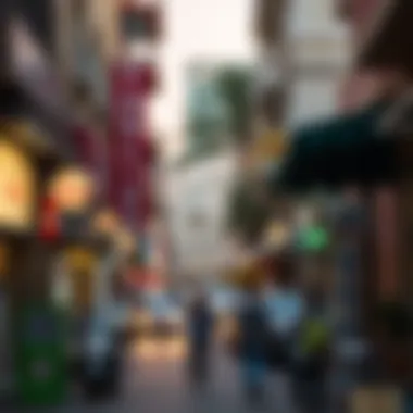 Vibrant street view of Deira showcasing local architecture