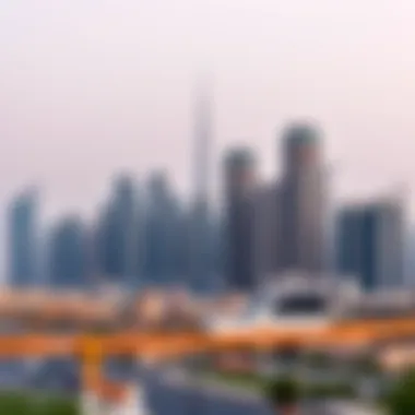 Dubai Skyline and Business Opportunities View of Dubai skyline with office buildings representing business opportunities
