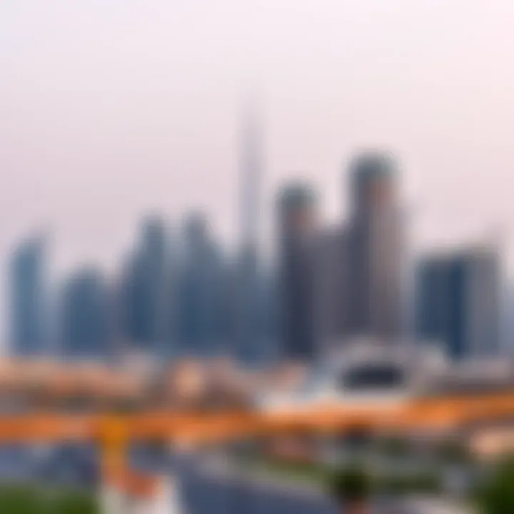 Dubai Skyline and Business Opportunities View of Dubai skyline with office buildings representing business opportunities