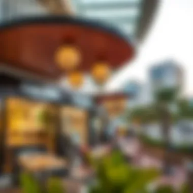 Modern shopping and dining options in البرشاء جنوب