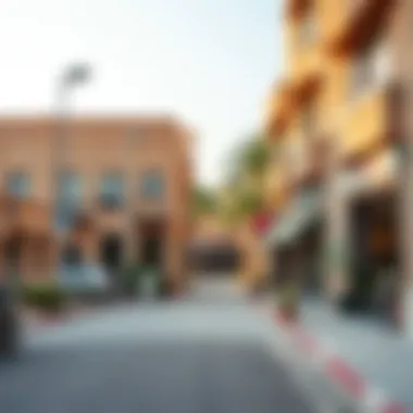 Neighborhood Streets of Al Gharb Vibrant neighborhood streets of Al Gharb with local shops