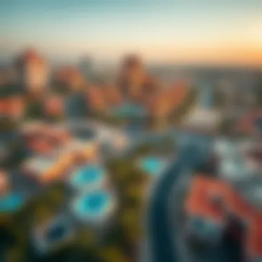 Stunning Aerial Perspective of Al Markaziyah West Aerial view of Al Markaziyah West showcasing its vibrant architecture