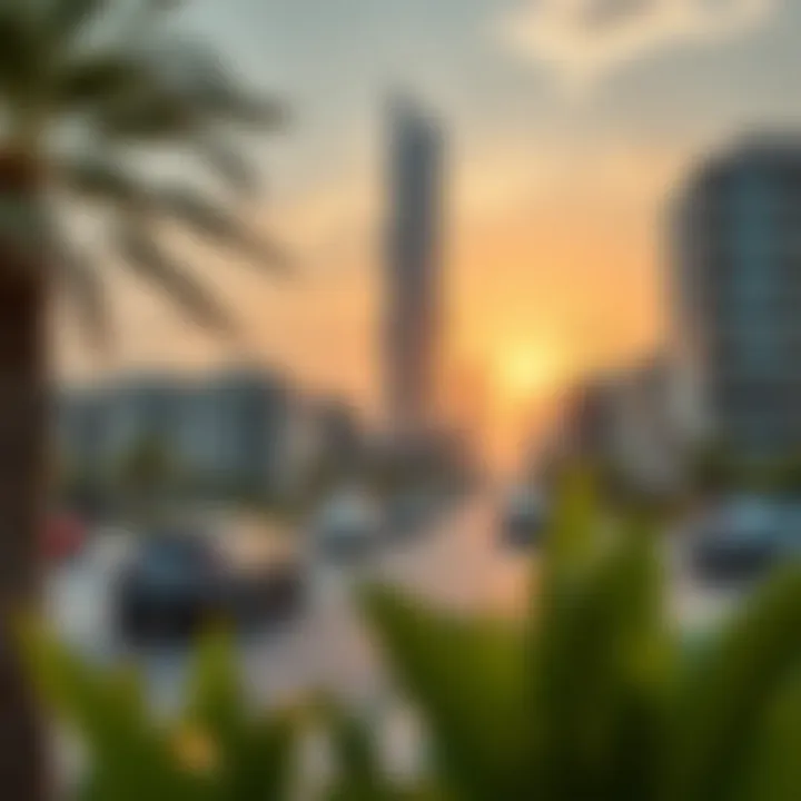 Surrounding area of Al Owais Tower illustrating its impact on local development