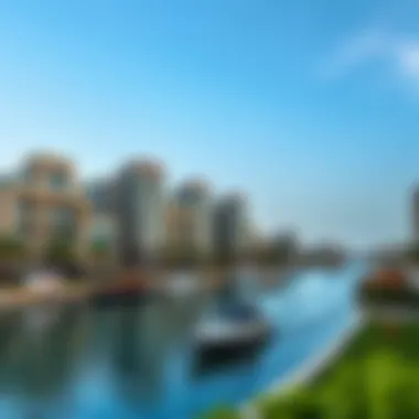 Investment Opportunities near Al Qasba Canal Real estate developments around Al Qasba Canal illustrating the vibrant market and investment opportunities