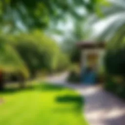 Lush greenery and tranquil pathways in Al Safa Park