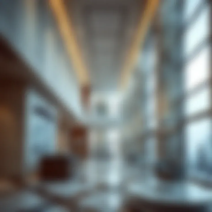 Interior view highlighting innovative construction materials used in Al Khaimah
