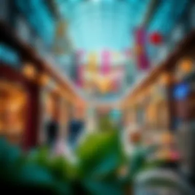 Vibrant shopping scene inside بوادي مول