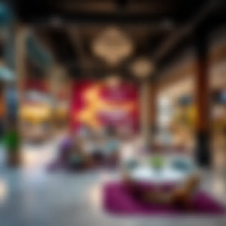 Community gathering space within Bin Shabib Mall