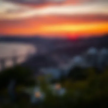 Stunning View of برج الثريا الخان at Sunset Stunning view of برج الثريا الخان at sunset