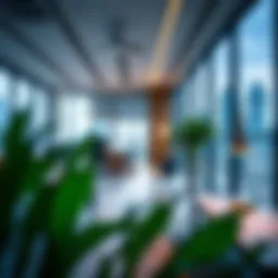 Modern office space in real estate