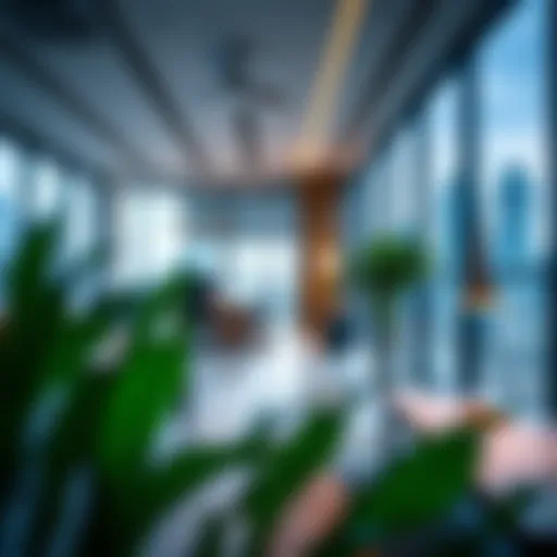 Modern office space in real estate