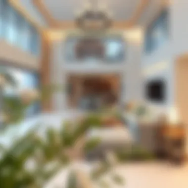 Interior Design of a Club Villa An interior shot of a beautifully designed living space within a Club Villa reflecting modern elegance
