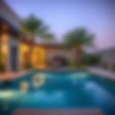 Outdoor Space of a Club Villa A tranquil outdoor area of a Club Villa with a private pool and landscaped garden