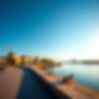 Stunning Waterfront of Corneish Al Khan Breathtaking view of Corneish Al Khan waterfront