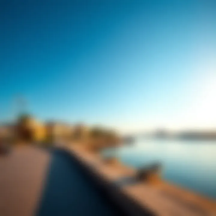 Stunning Waterfront of Corneish Al Khan Breathtaking view of Corneish Al Khan waterfront