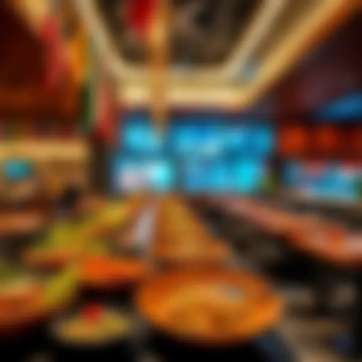 Diverse International Cuisines in Uptown Mirdif A vibrant spread of international cuisines showcasing diversity