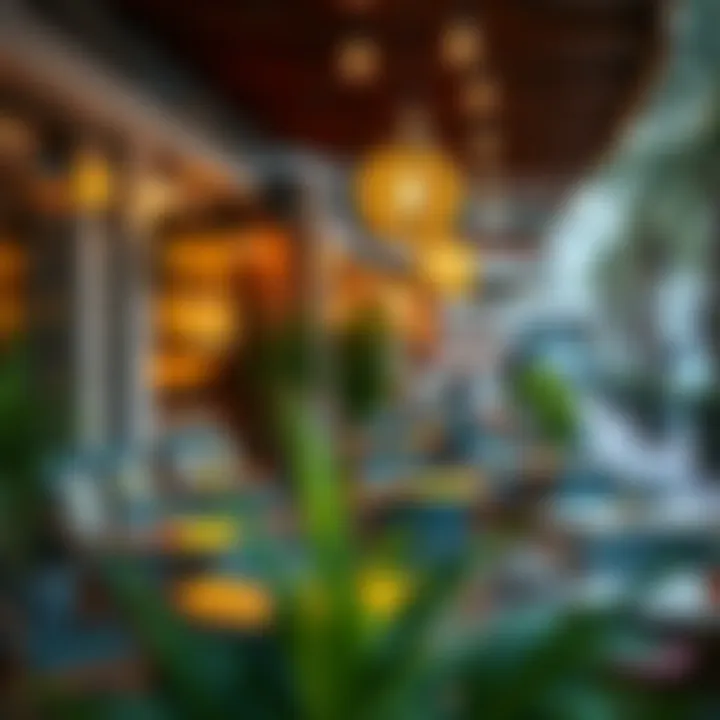 Inviting Outdoor Seating at a Dining Spot Inviting outdoor seating at a popular dining spot