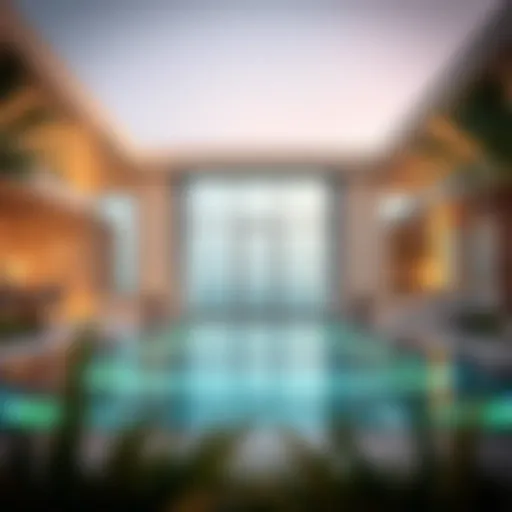 Luxurious private pool chalet in Dubai showcasing modern design and elegance