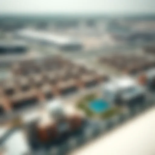 Aerial view of Dubailand showcasing its diverse architecture and vibrant community