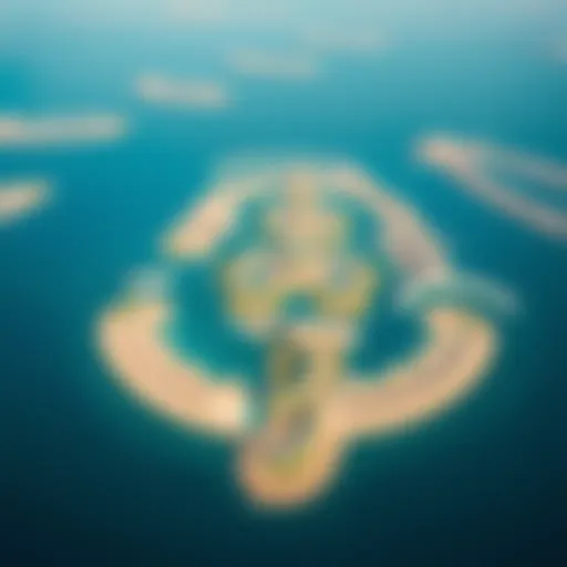 Aerial view of Dubai's World Islands showcasing intricate designs