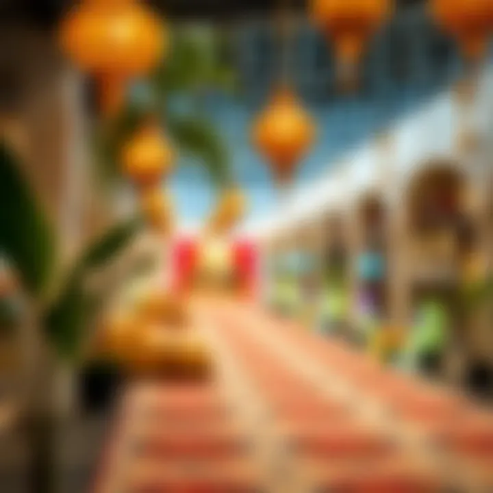 Festive décor celebrating Eid al-Adha in Al Ain