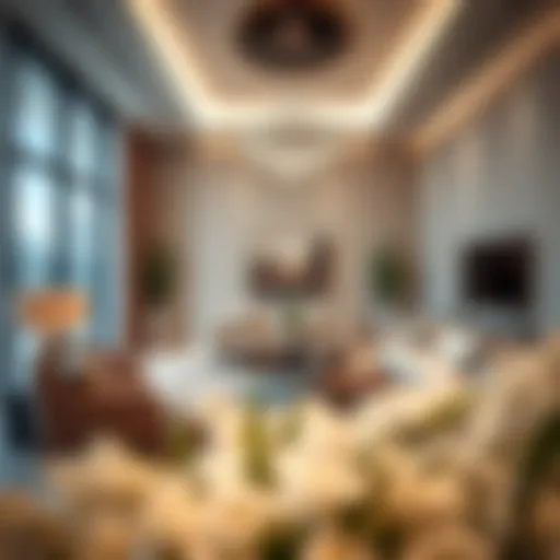 Luxurious living room in an Emaar apartment showcasing elegance