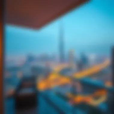 Breathtaking Skyline View from Emaar Balcony Stunning skyline view from Emaar apartment balcony
