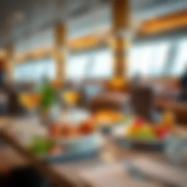 Gourmet Dining Options at Emirates Business Lounge Gourmet dining options available at the lounge