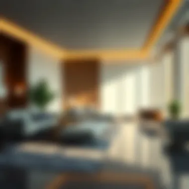 Serene relaxation area with privacy features