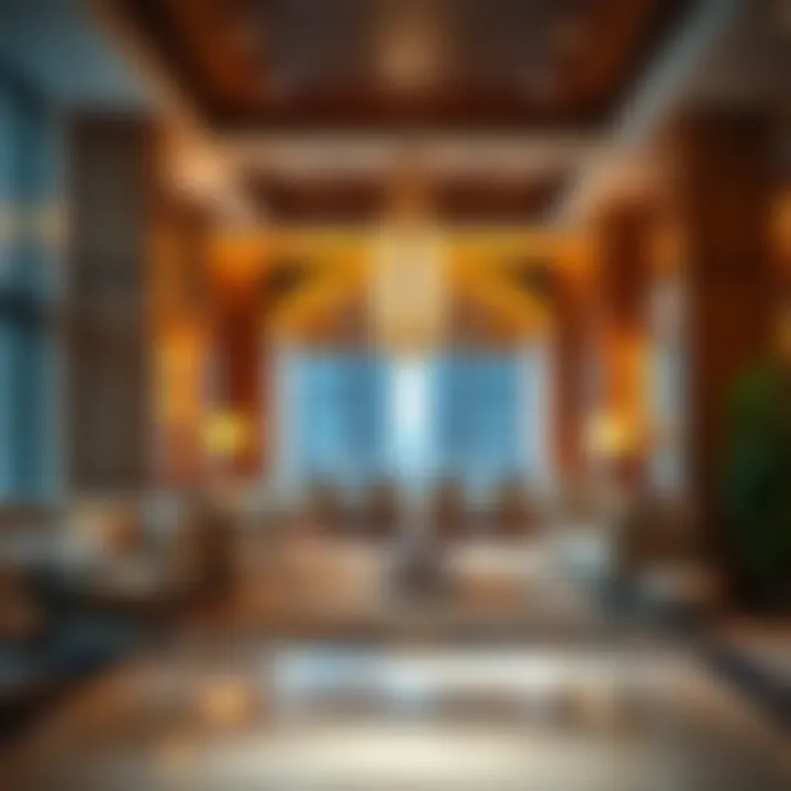 Luxurious seating area in the Emirates Lounge