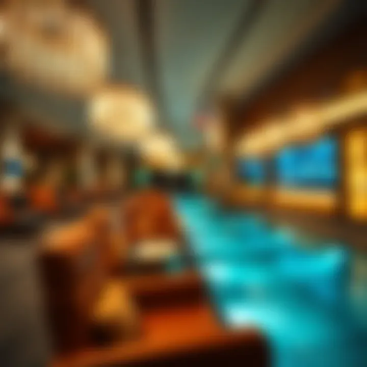 Relaxing ambiance in the Emirates Lounge