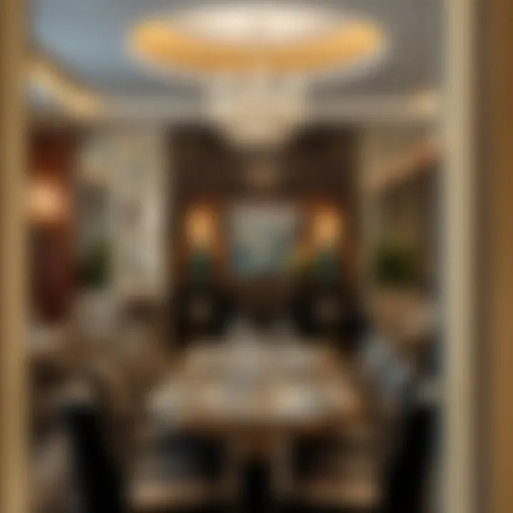 Elegant dining area within فندق بالما بيتش showcasing fine dining experience