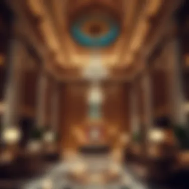 Luxurious lobby interior of فندق ب