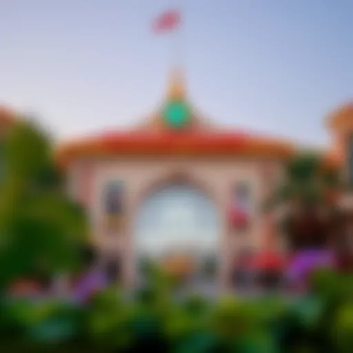 Vibrant entrance to Dubai Global Village