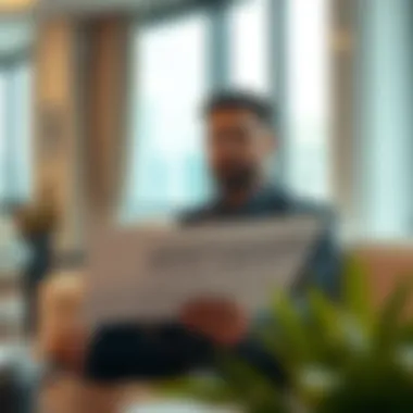 Understanding Rental Agreements A person reviewing rental contracts in a modern setting