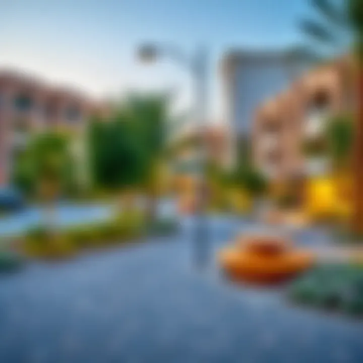 Community Area in Janan Mouailh Vibrant community area in Janan Mouailh with parks and leisure spaces