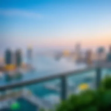 Breathtaking Marina View from Jannah Place Panoramic view of Dubai Marina from a Jannah Place balcony