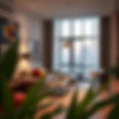 Lifestyle in a 1 BHK Flat in Dubai Cozy living space in a 1 BHK flat emphasizing lifestyle