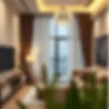Stylish 1 BHK flat interior showcasing modern design