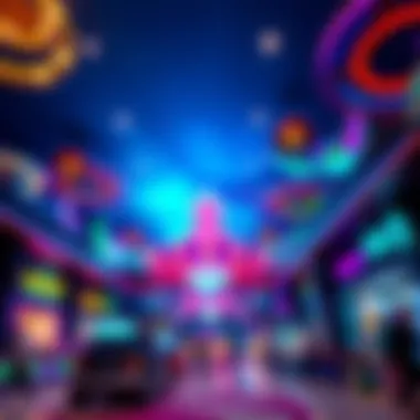 Interior Attractions of Magic Planet Interior of Magic Planet featuring exciting attractions and vibrant decor