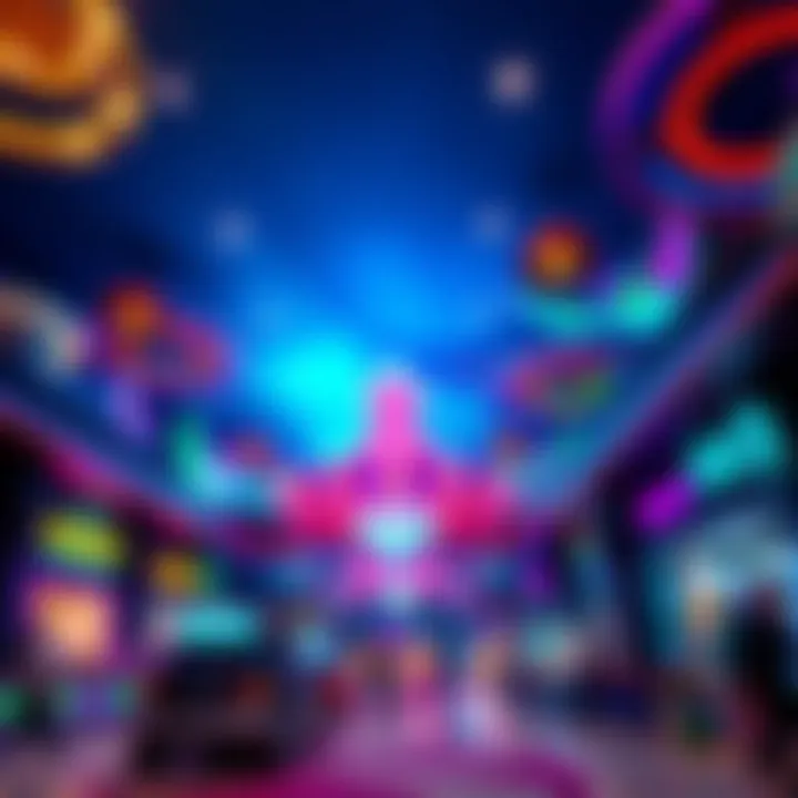 Interior Attractions of Magic Planet Interior of Magic Planet featuring exciting attractions and vibrant decor