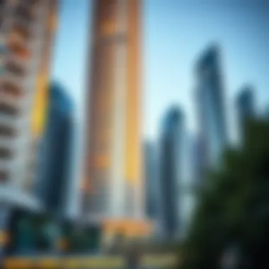 Architectural Design of Marina Towers Detailed architectural design of Marina Towers highlighting modern aesthetics