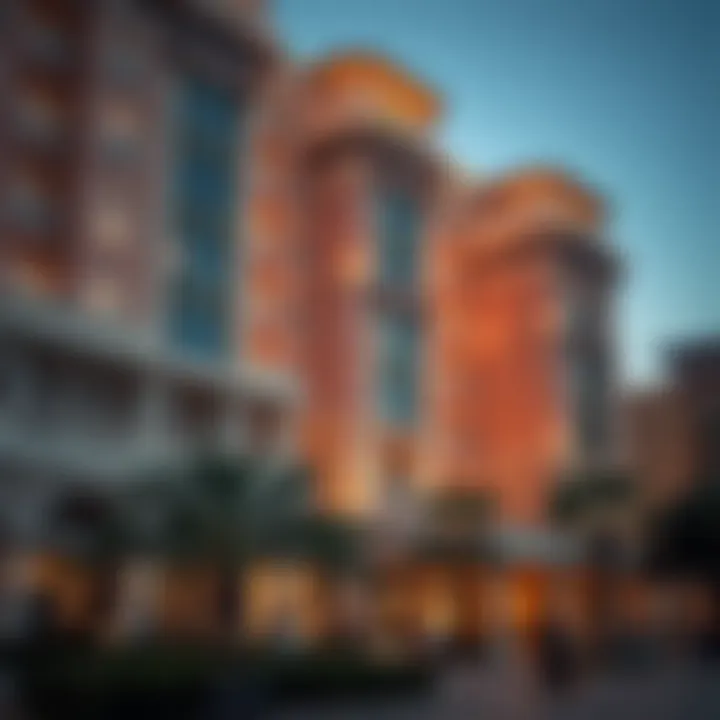 Intricate architectural design of a prominent building in Meydan Avenue