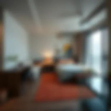 Inside a Cozy Studio Apartment Spacious studio apartment interior in Karama, Dubai